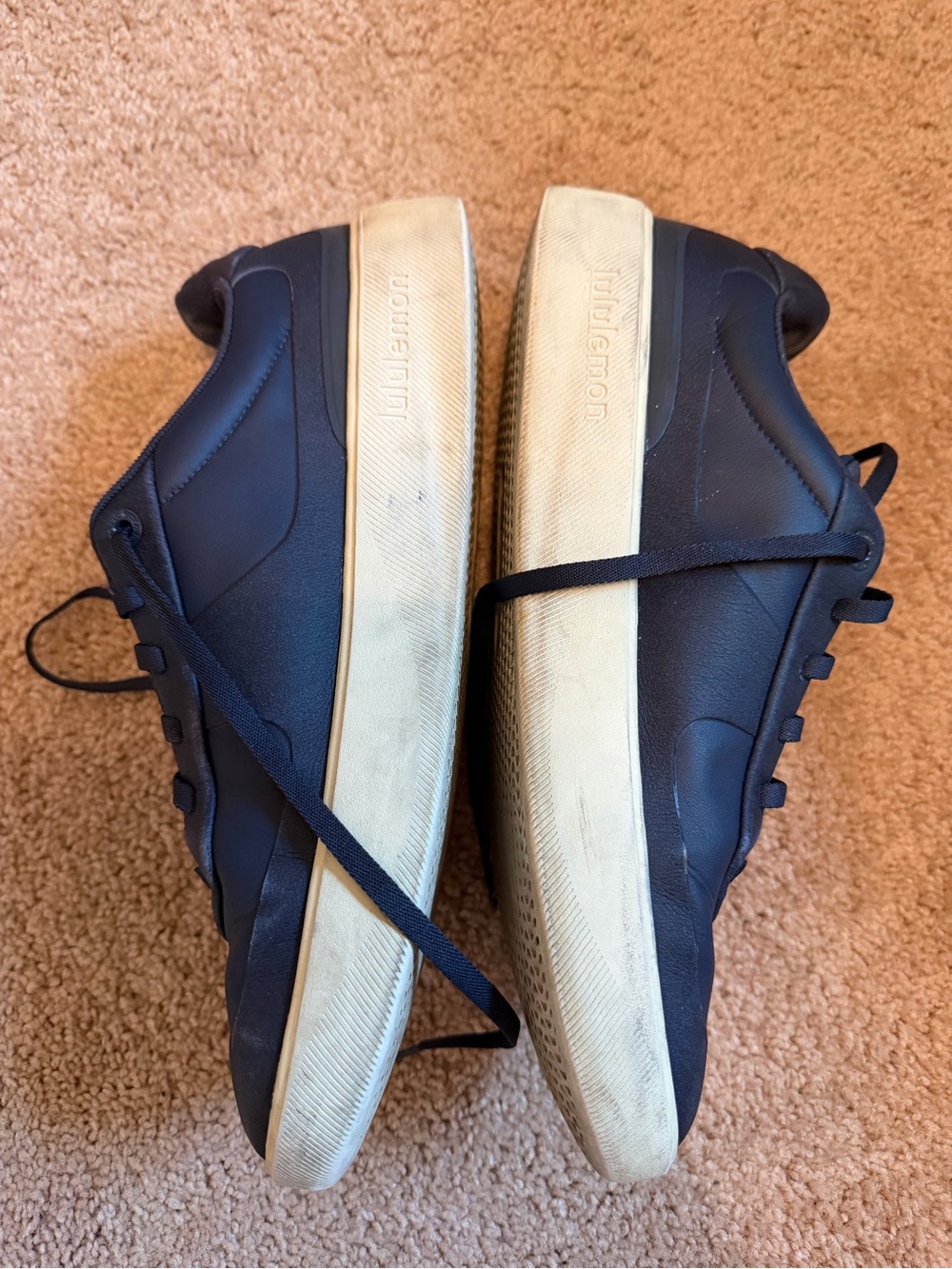 lululemon athletica Men’s Navy and White Sneakers - Picture 2 of 4